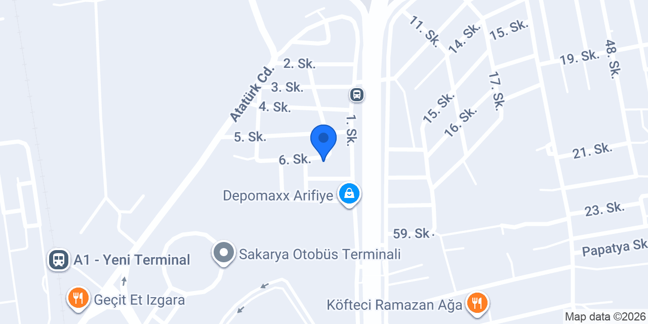 SAKARYA OTO KURTARMA konumu