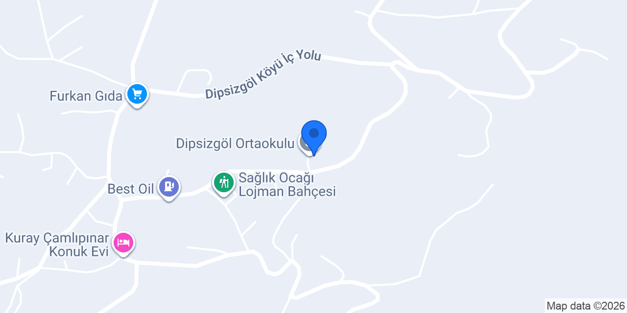 Dipsizgöl Ortaokulu konumu