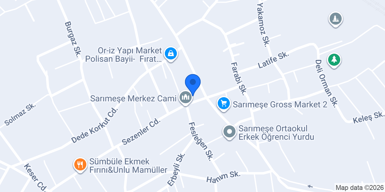 Sarımeşe Eczanesi konumu