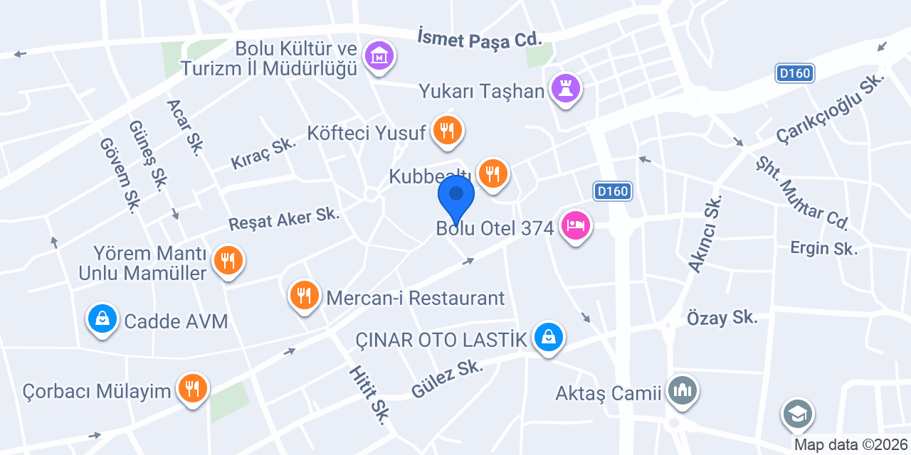 Bolçi Chocoland konumu