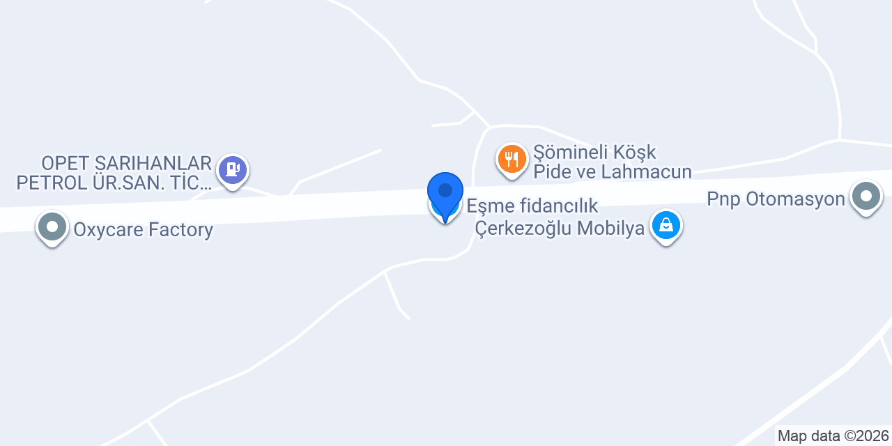 Eşme fidancılık konumu