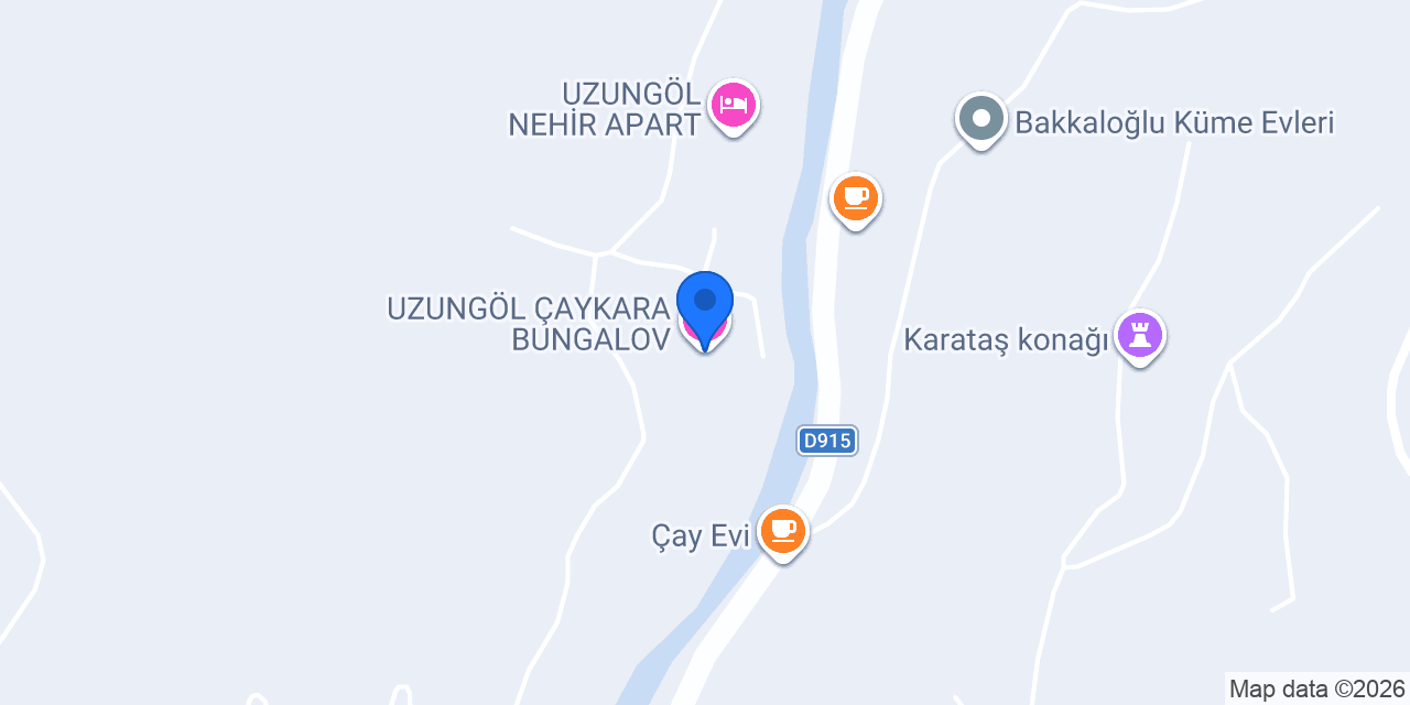 UZUNGÖL ÇAYKARA BUNGALOV konumu