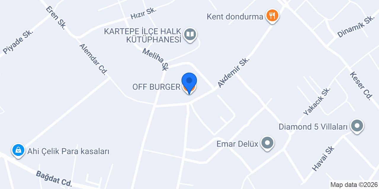 OFF BURGER konumu