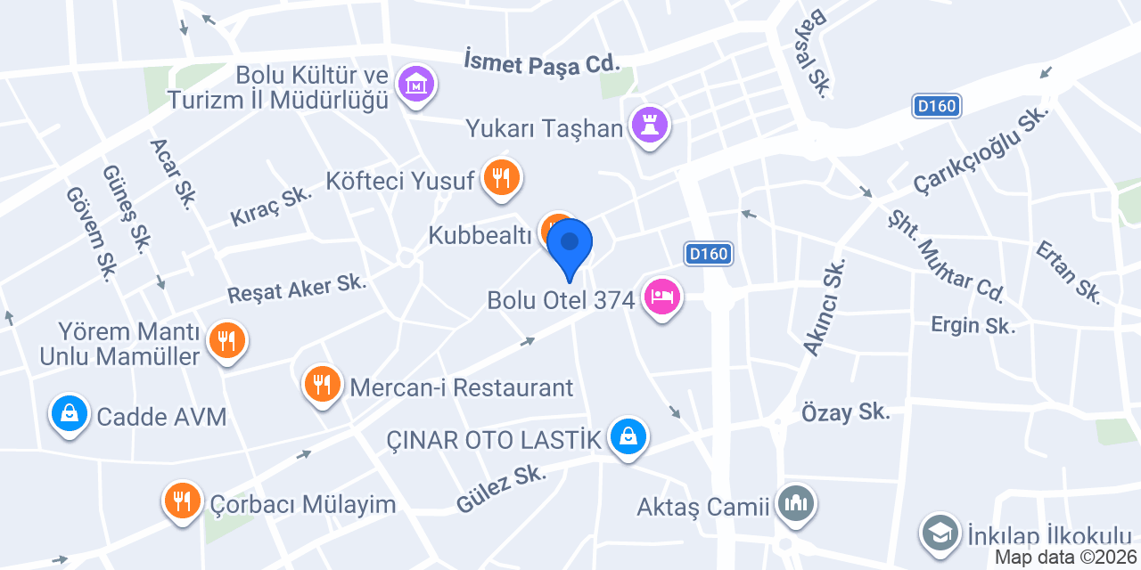 Parlak Otel konumu