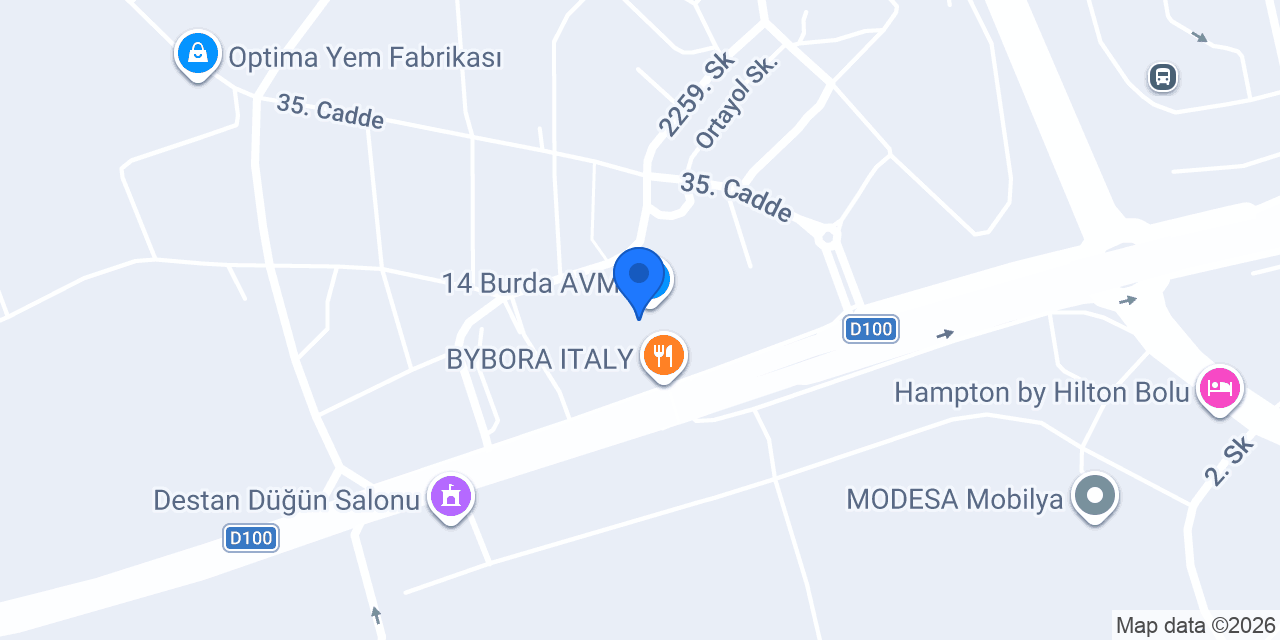 Atasay 14 Burda Avm konumu