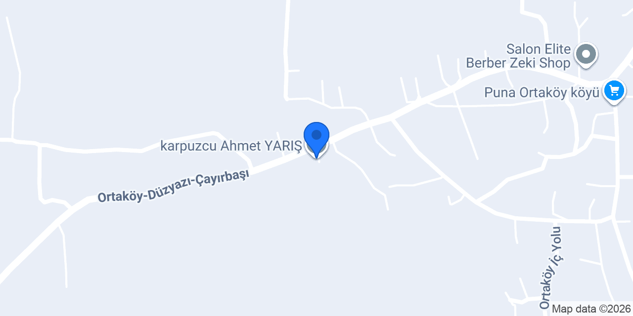 karpuzcu Ahmet YARIŞ konumu