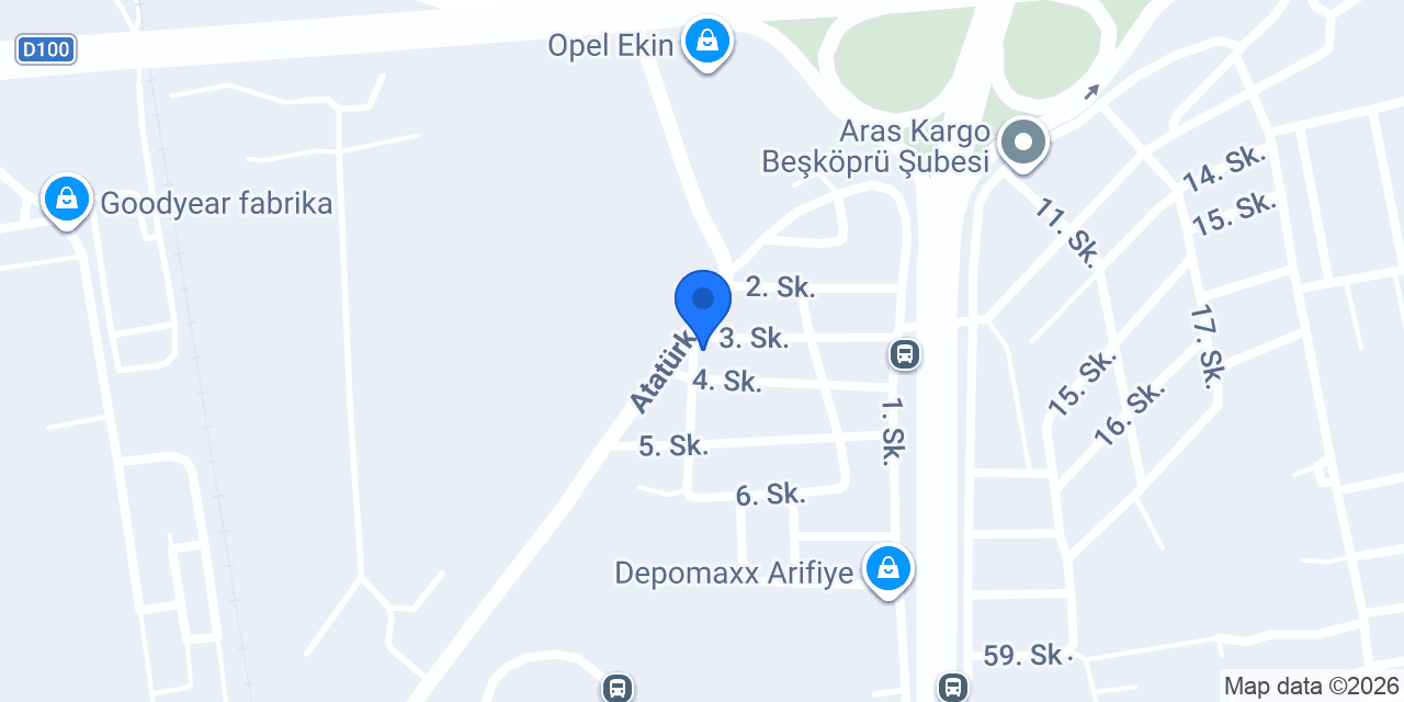 COŞKUN EGZOZ SAKARYA konumu