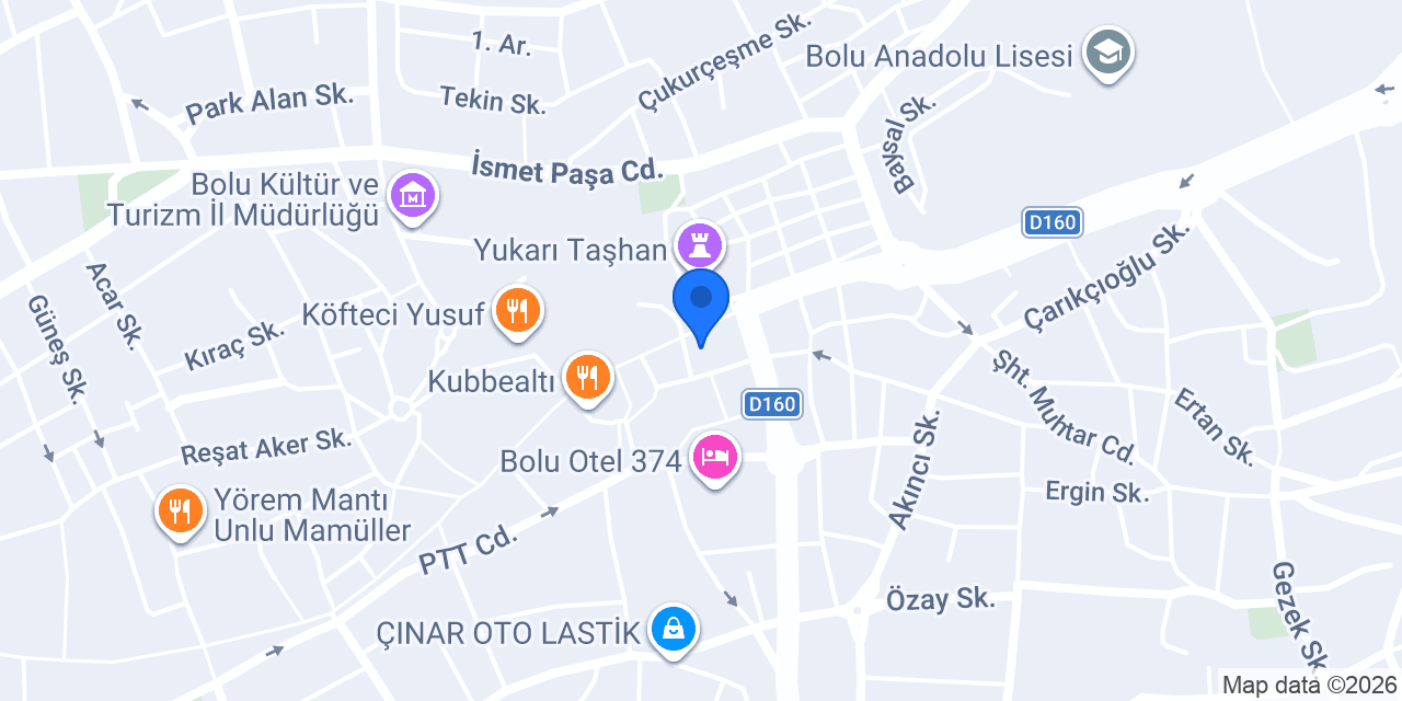 ING - Bolu Şubesi konumu