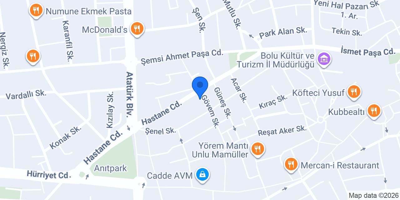 Tansu Eczanesi konumu
