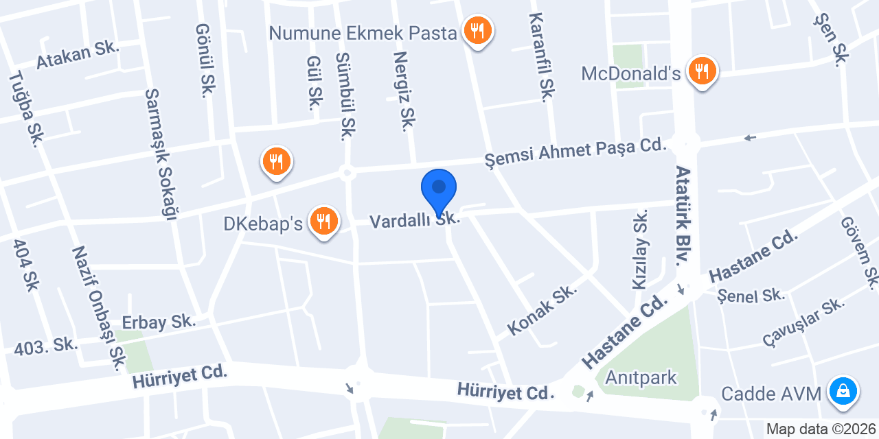 Duşes Smash Burger konumu
