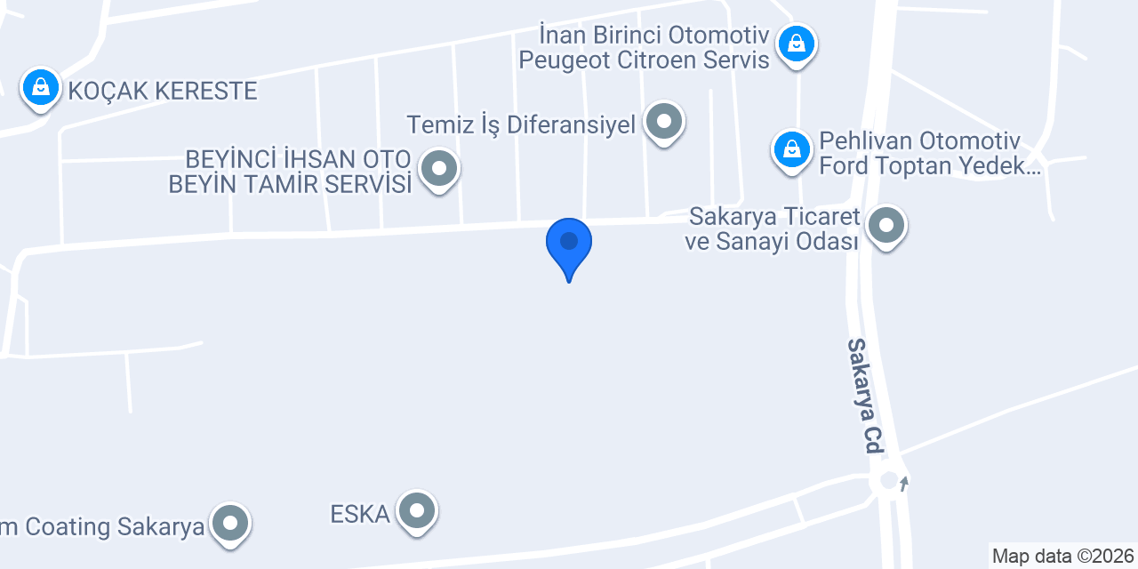 USTAOĞLU OTOMOTİV konumu