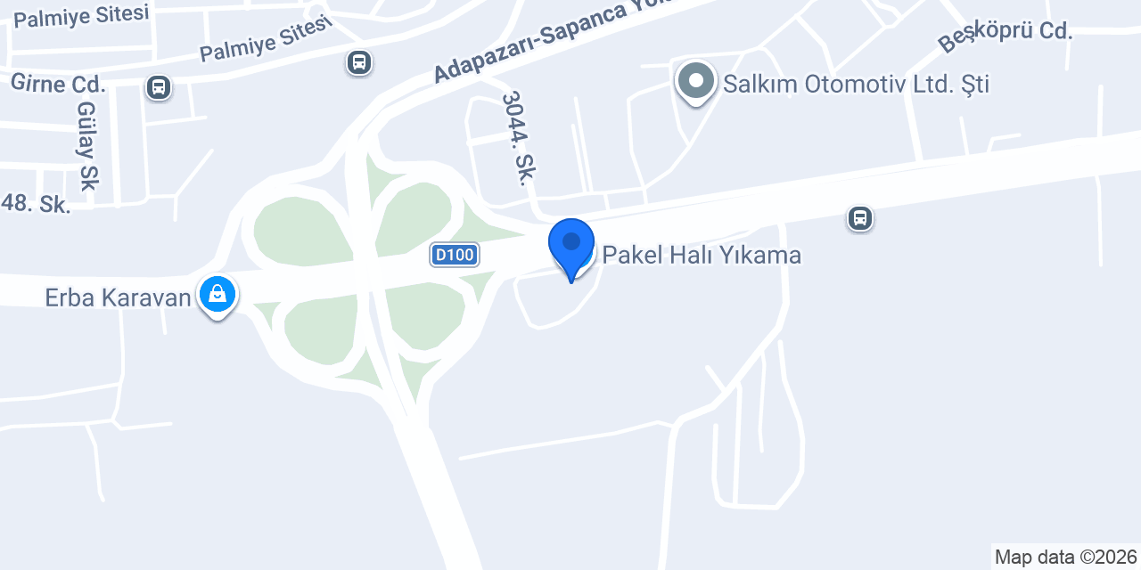 Saraçoğlu Halı Yıkama fabrikası konumu