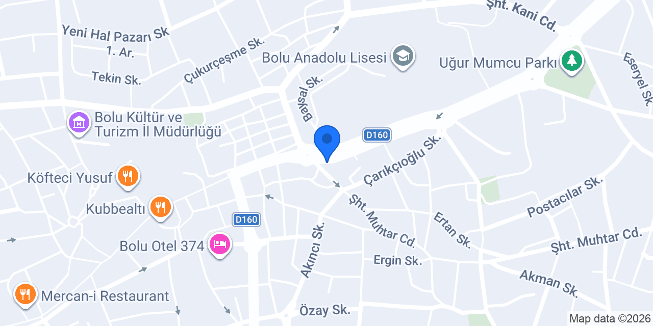 İnşaat Hastanesi konumu