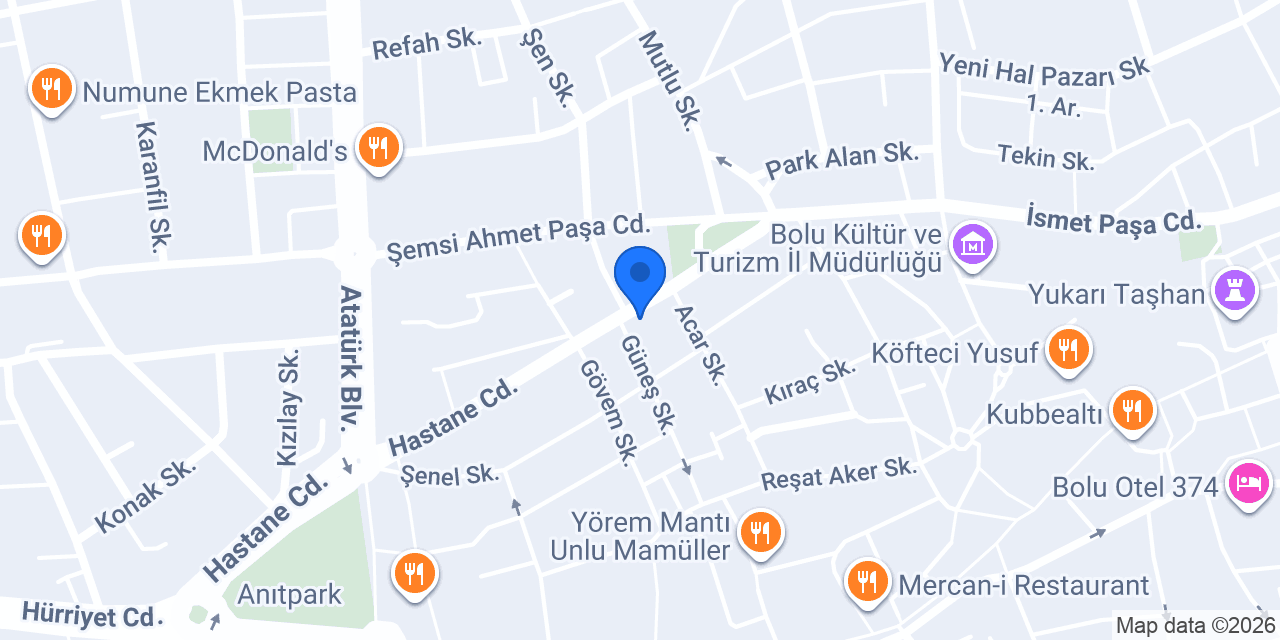 Melek Medikal konumu
