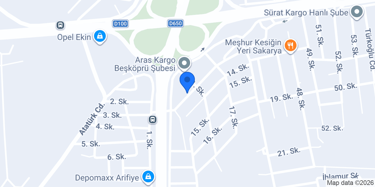 Açan Rulman Hırdavat konumu