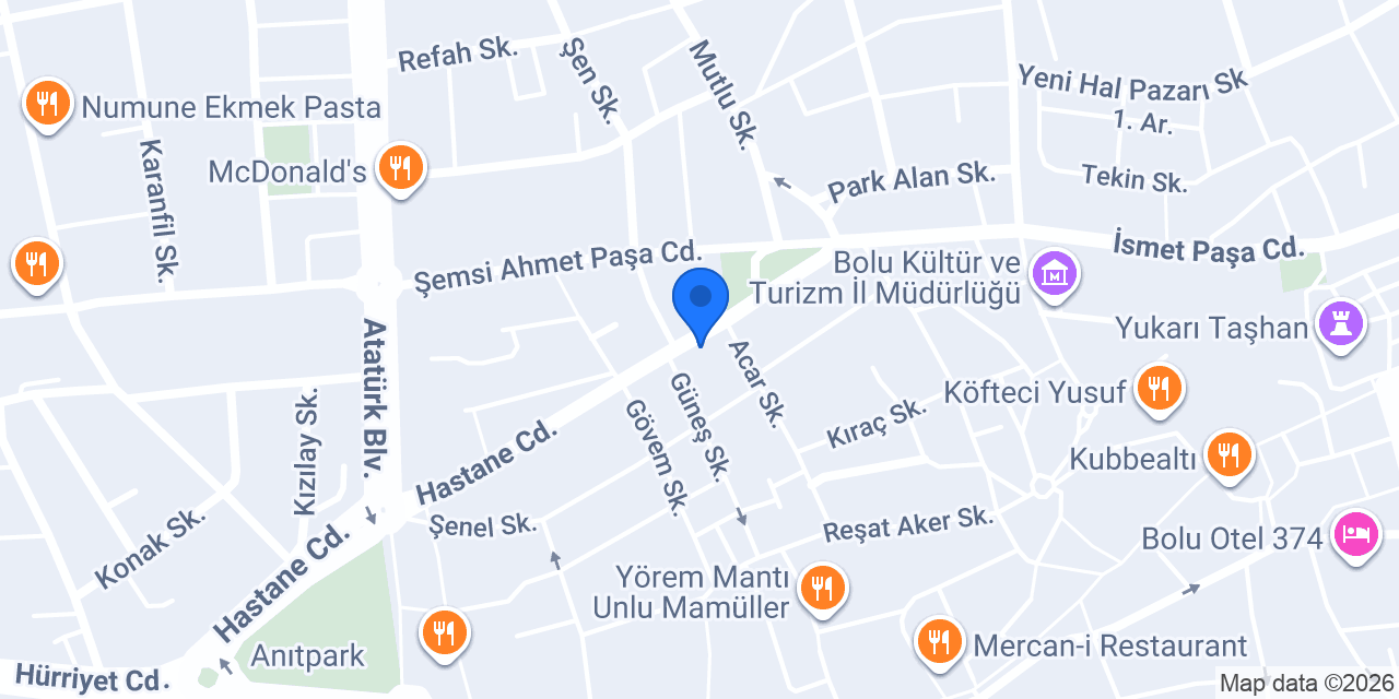 Belma Perde Evi konumu