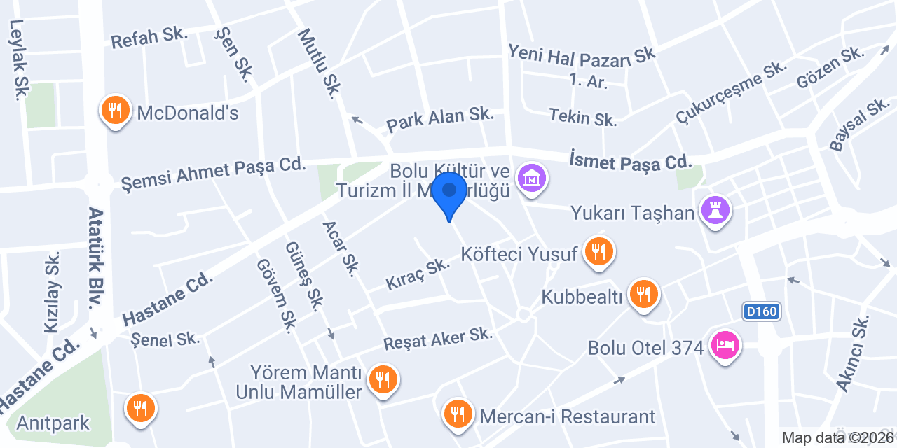 Abant Web konumu