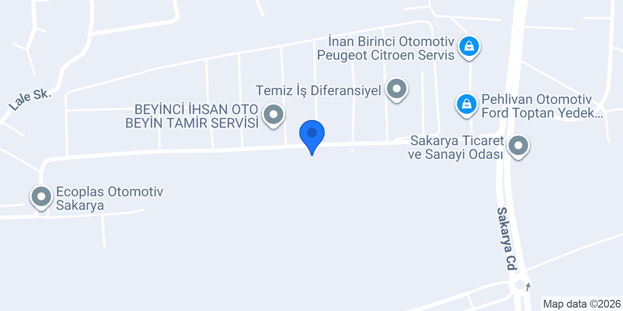 ATEŞ OTO GALERİ konumu
