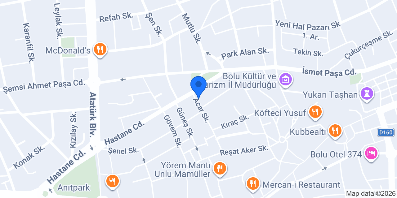ORKİDE ÇİÇEK EVİ BOLU konumu