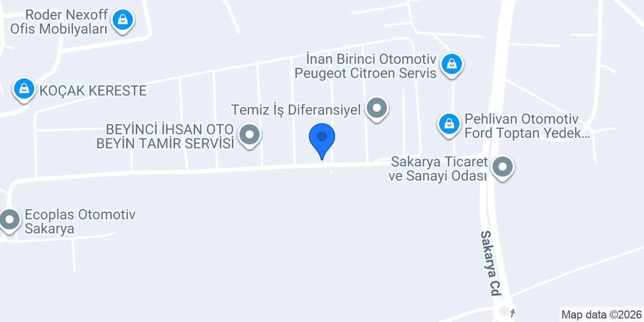 Auto King - Sakarya Oto Servis konumu