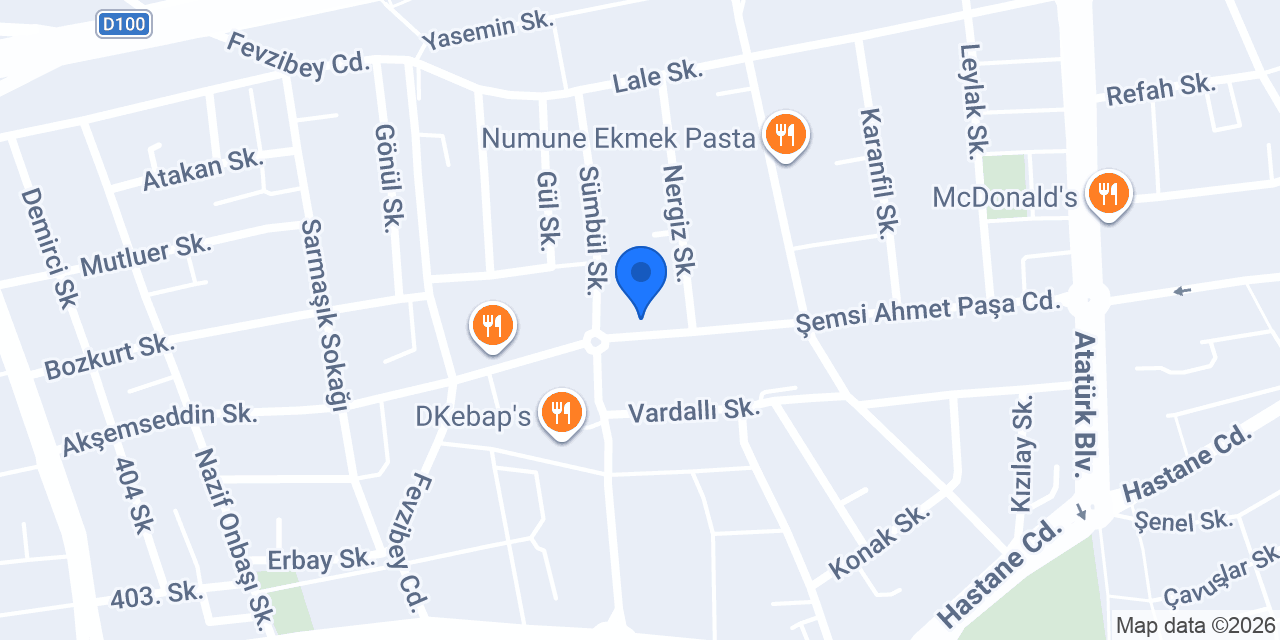 Tarz Zade Dikimevi konumu