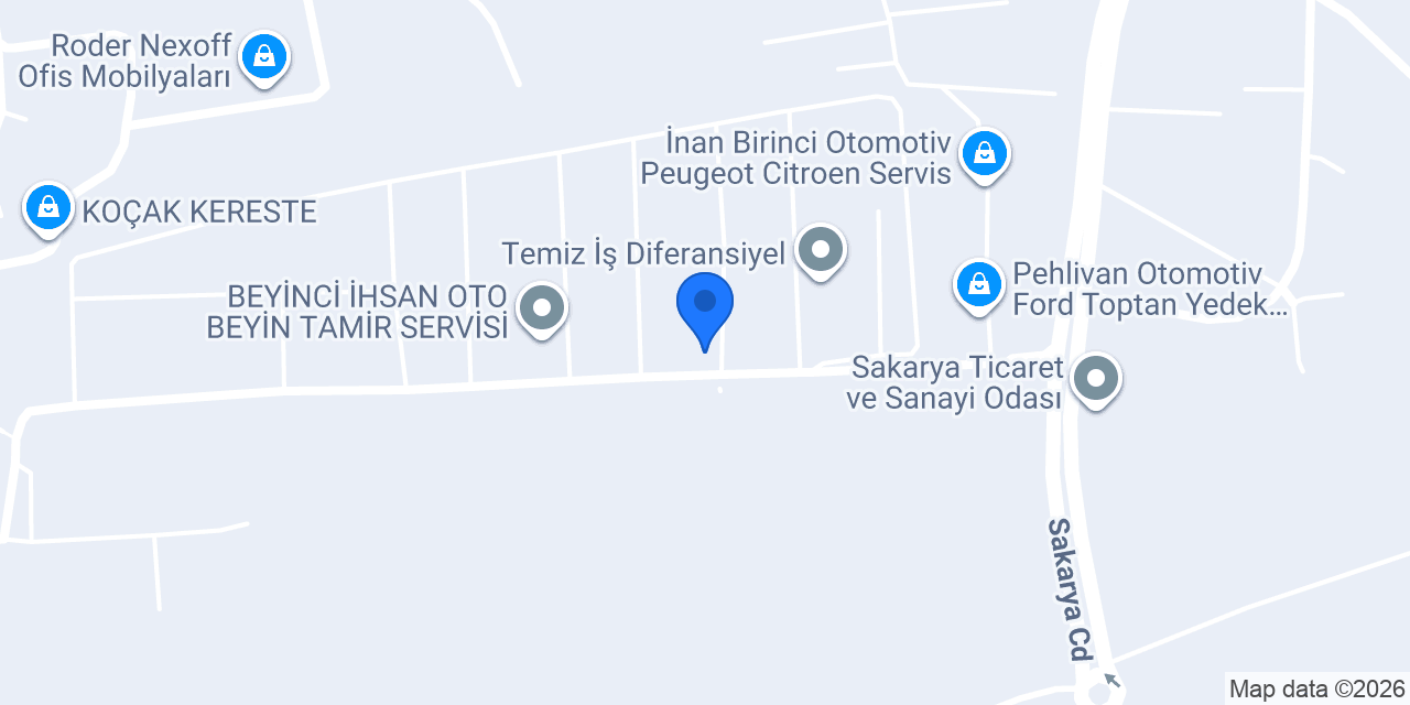 Karalar Otomotiv Özel Servis konumu