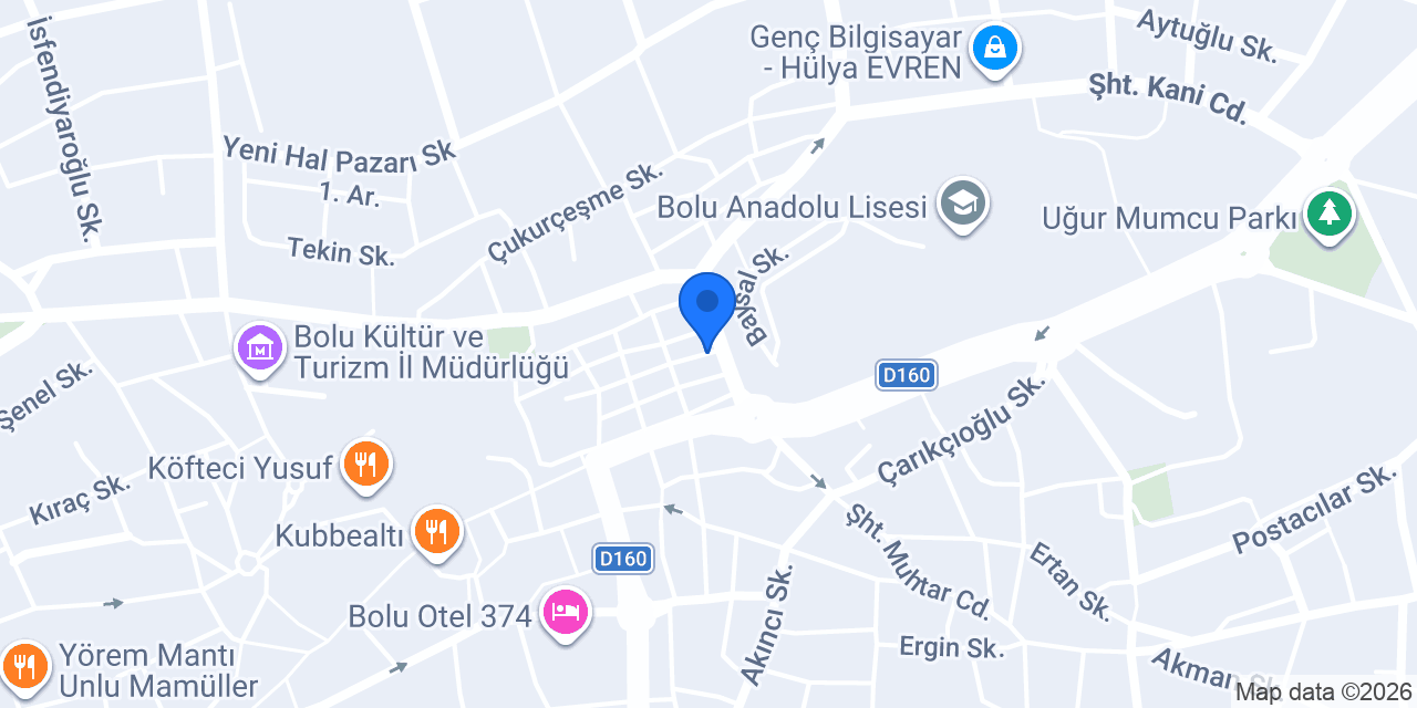 Özakman Taş Fırını konumu