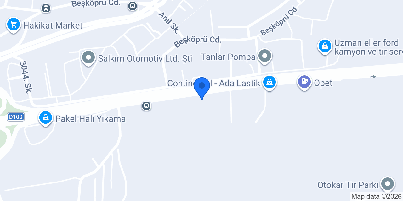 Gül Mercedes Servisi konumu