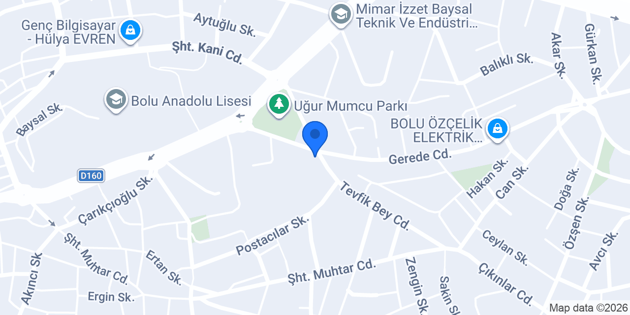 Abant İlkokulu konumu