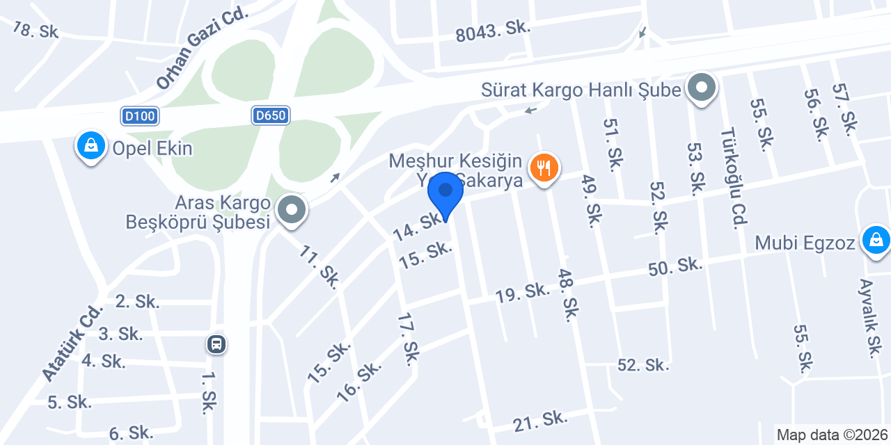Sanayi Ofset Matbaa konumu