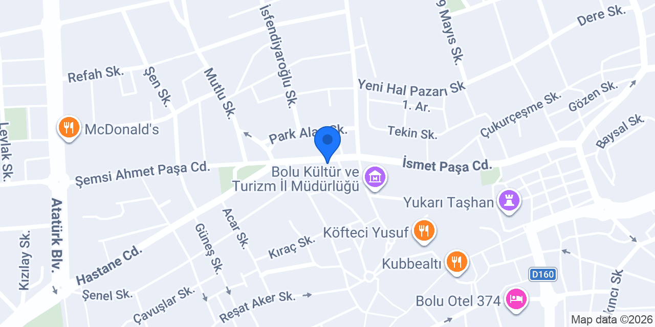 Bolu Çiçeksy konumu