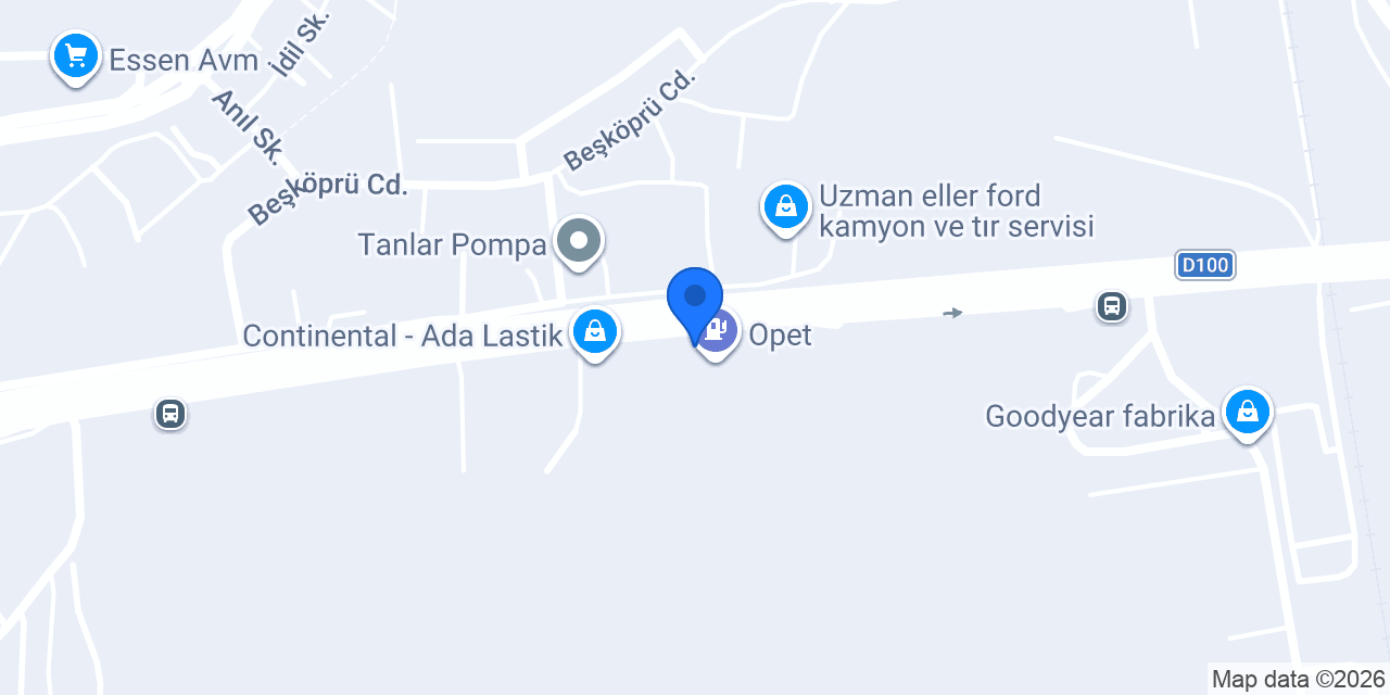 Uys iş makineleri konumu