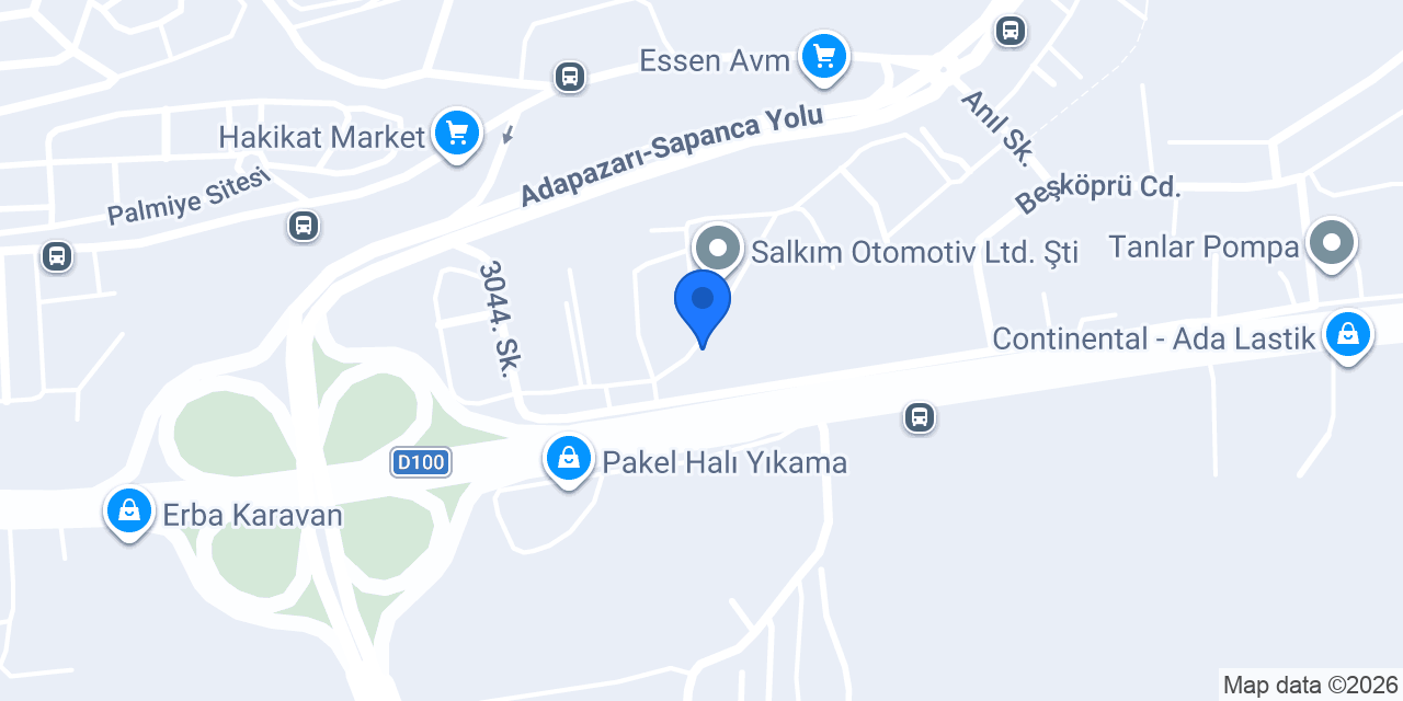 DADAŞ OTOMOTİV IVECO konumu