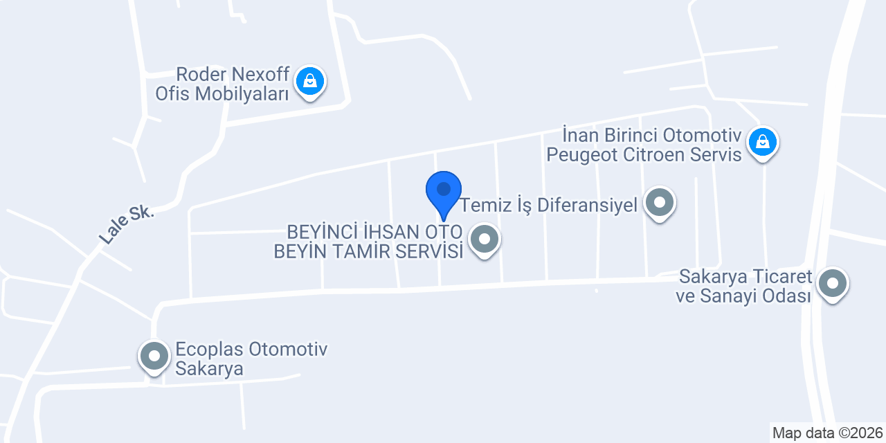 BAKIR Otomotiv konumu