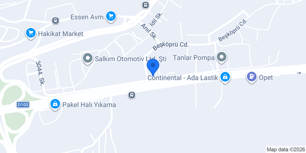 Kurtlar Ford Kargo Özel Servisi konumu