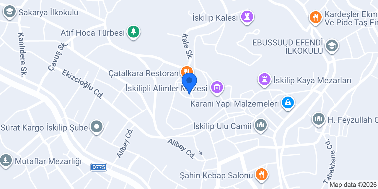 Yazmalı Konak Butik Otel konumu