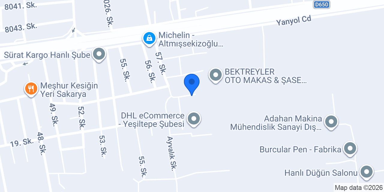 Arslan Kardeşler Galvano konumu