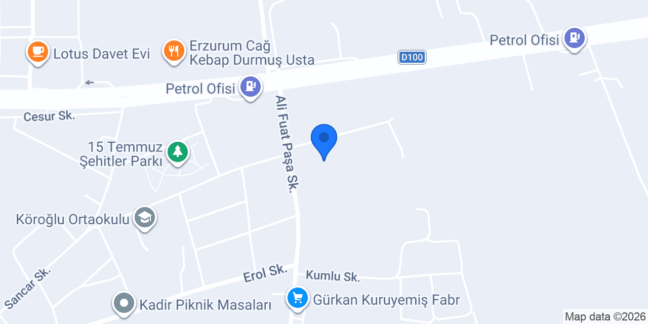 Karadeniz Döküm konumu