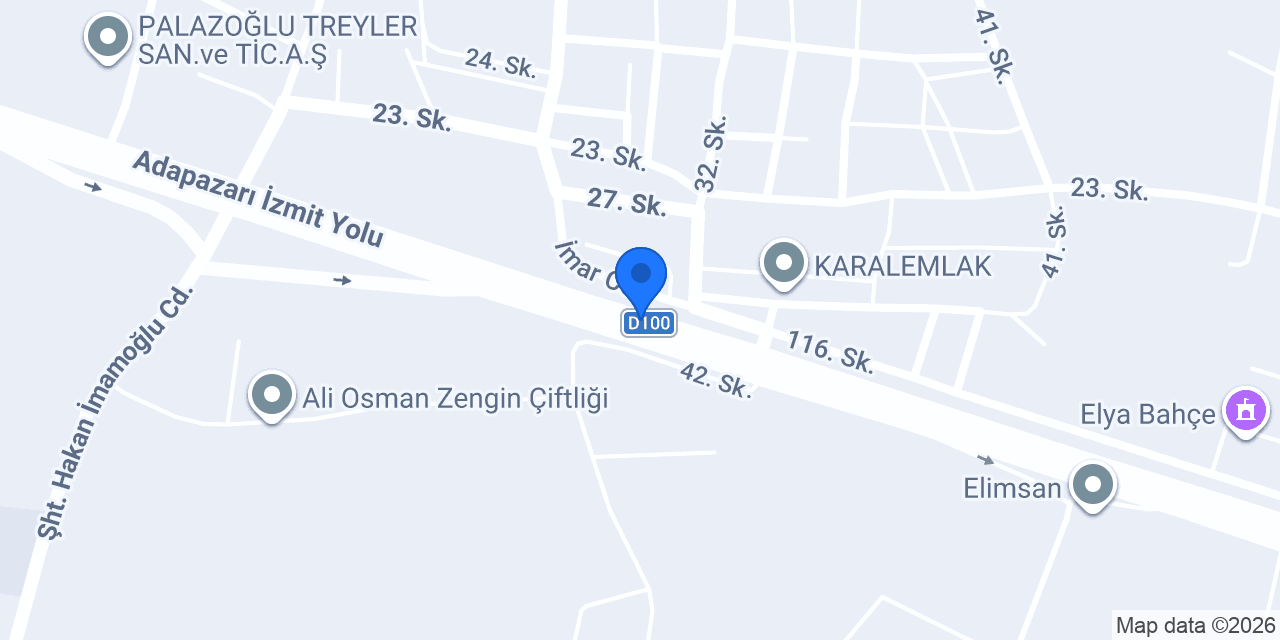 Özbay alüminyum konumu