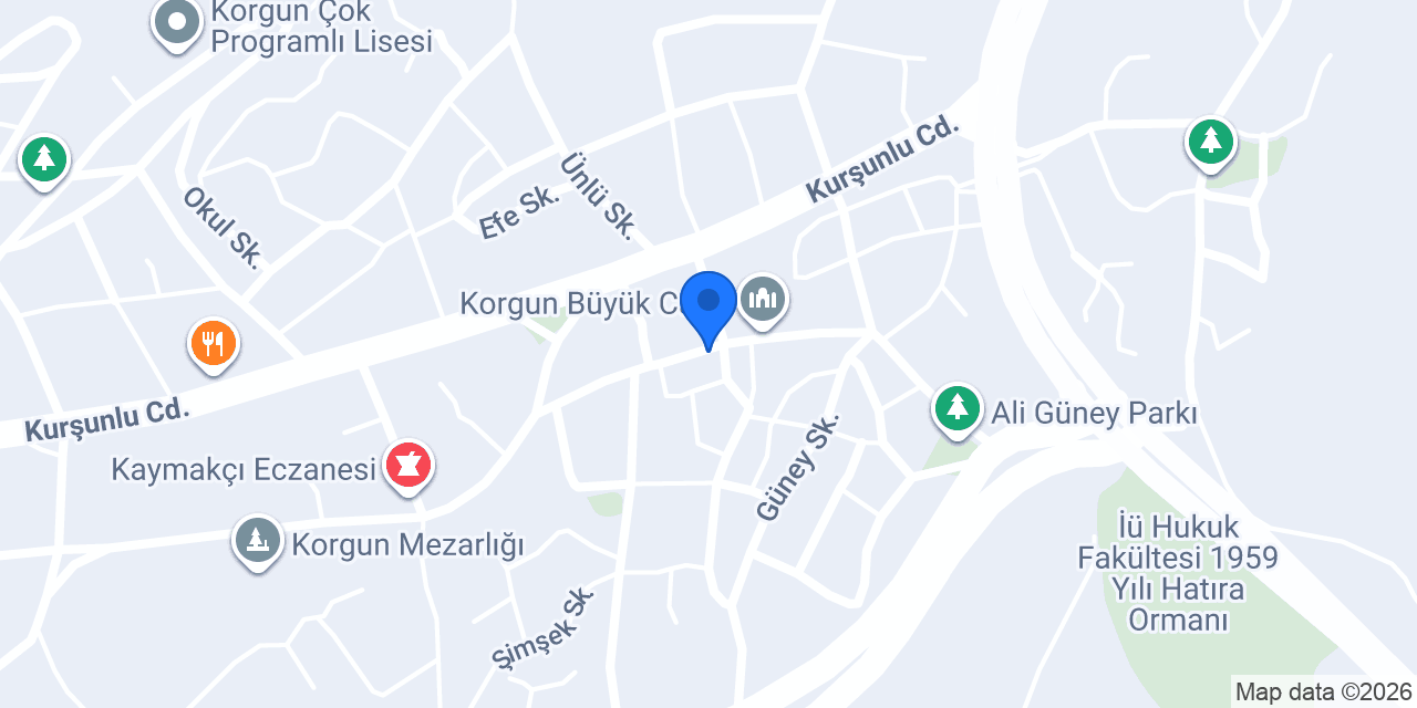 Ptt-korgun Şubesi konumu