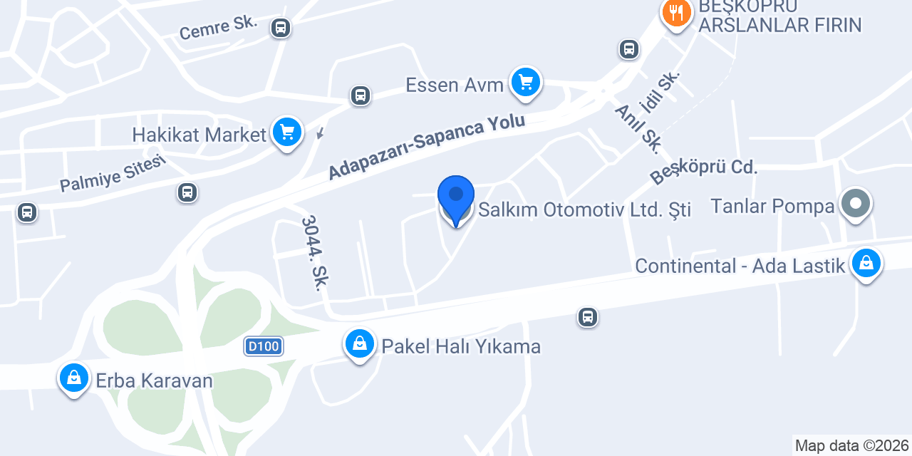 Salkım Otomotiv Ltd. Şti. konumu
