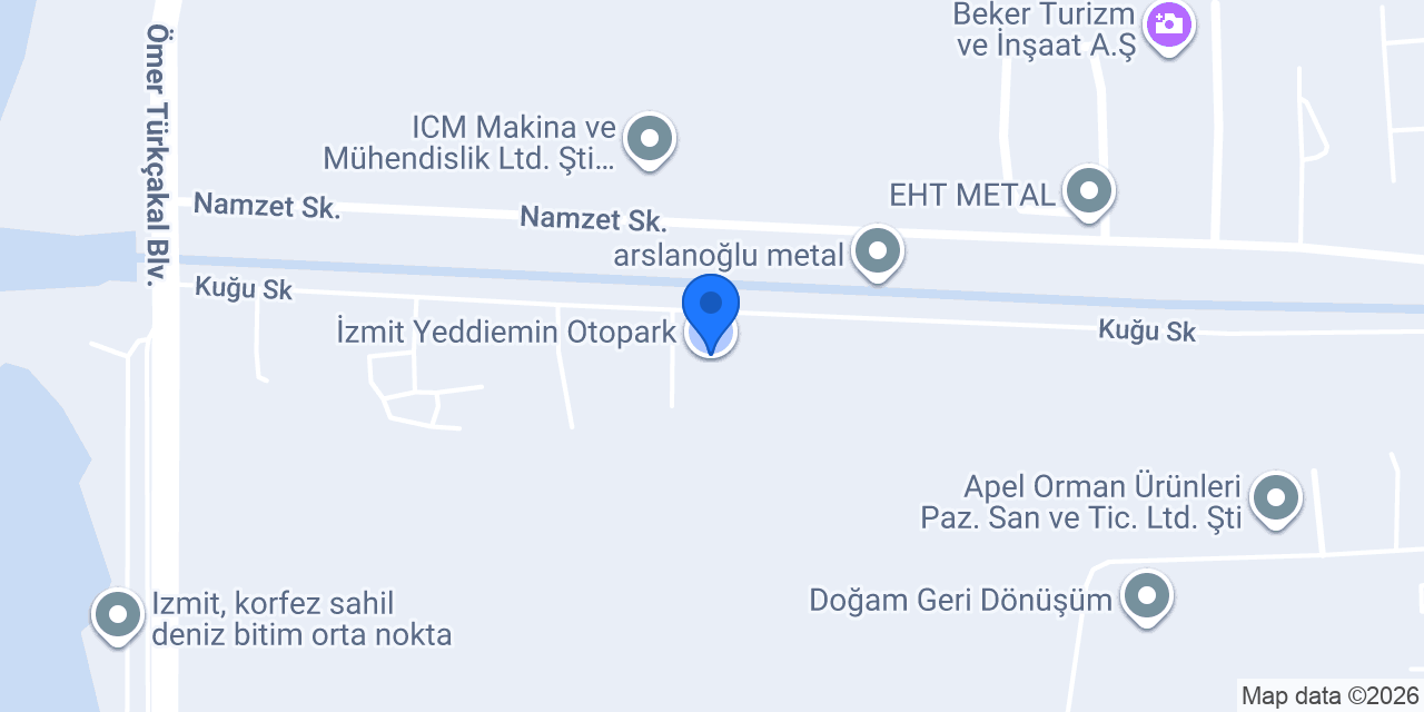 İzmit Yeddiemin Otopark konumu
