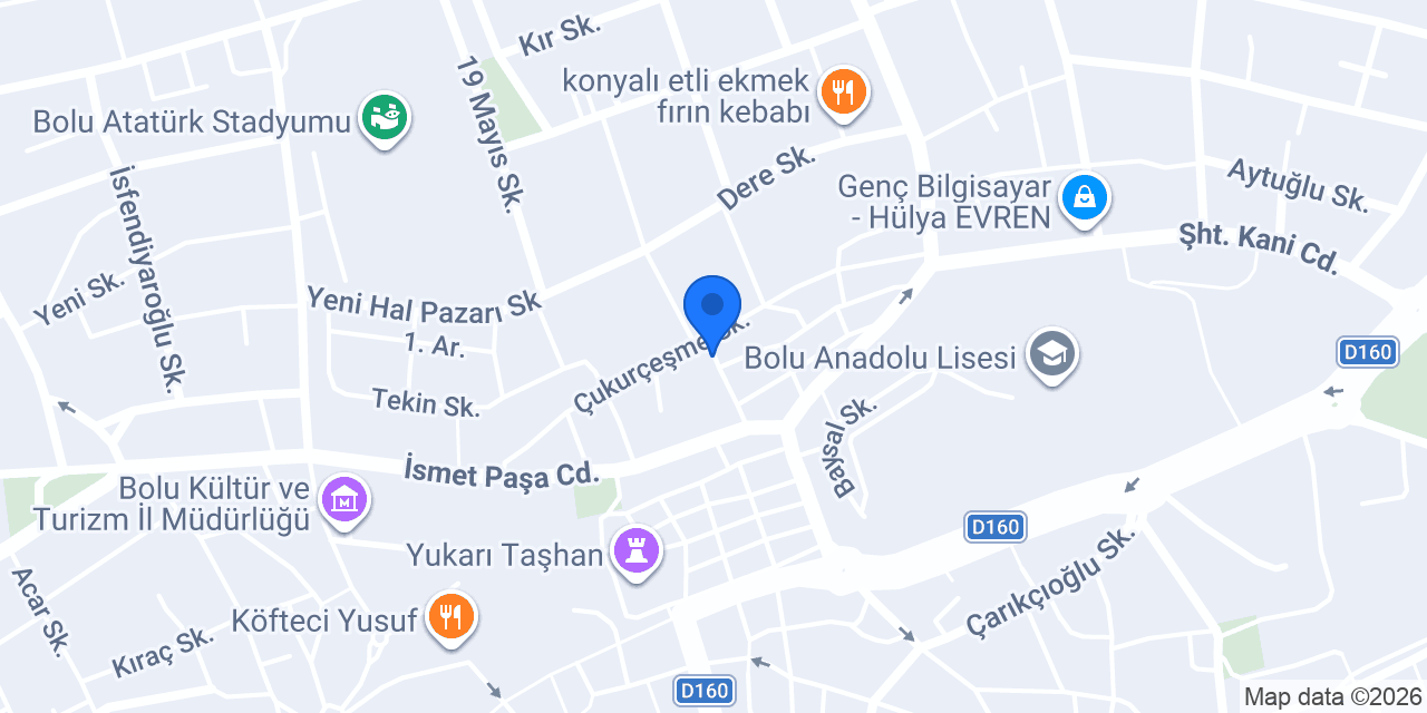Gülümseten Terzi konumu