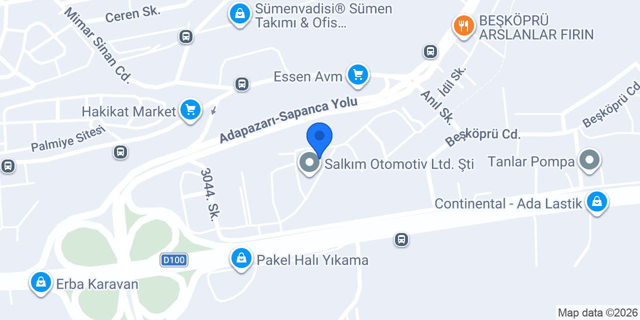 SAKARYA ENDÜSTRİ konumu