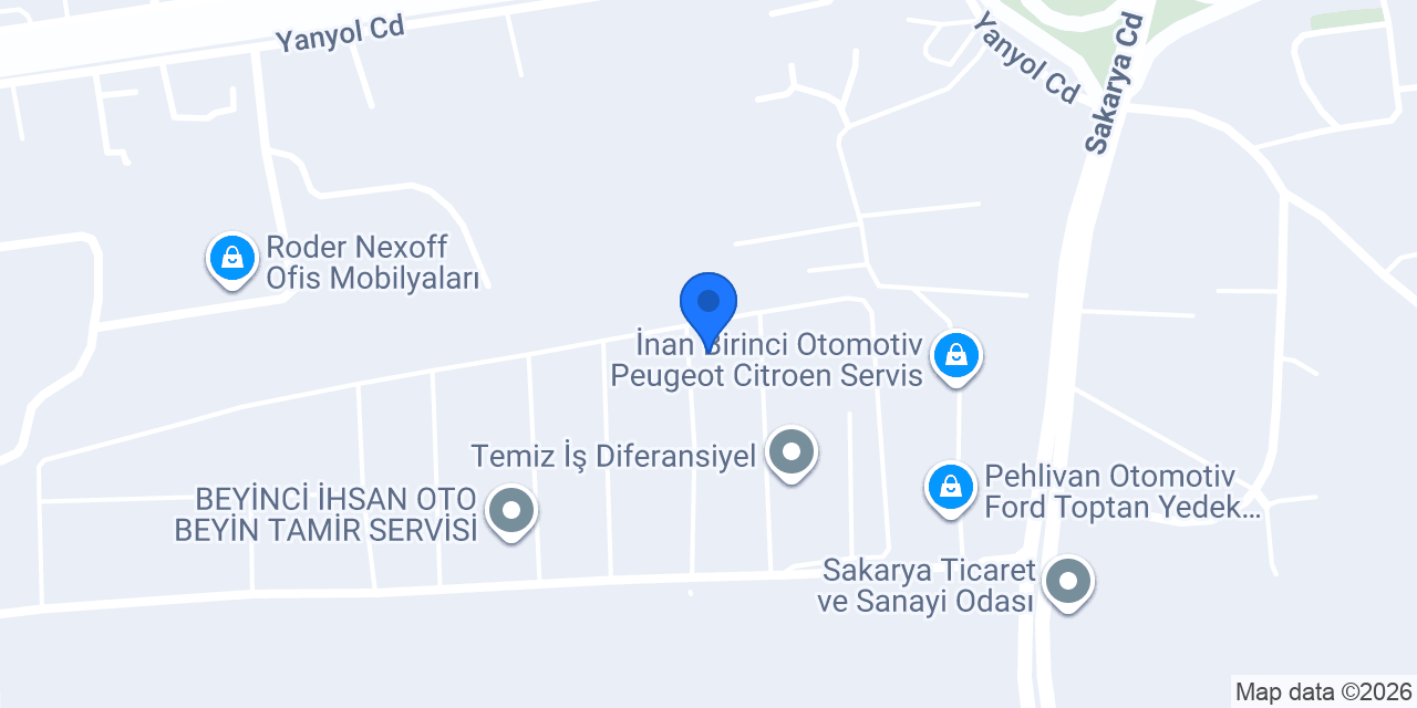 ÇİL MERCEDES-BENZ ÖZEL SERVİS konumu
