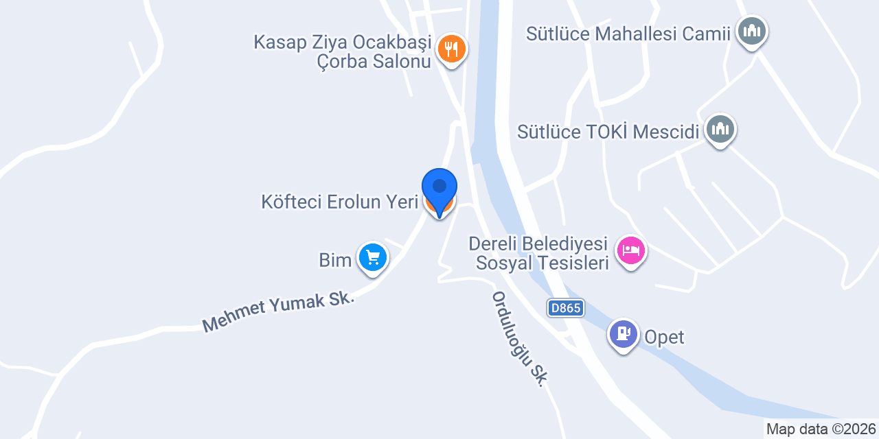 Köfteci Erolun Yeri konumu