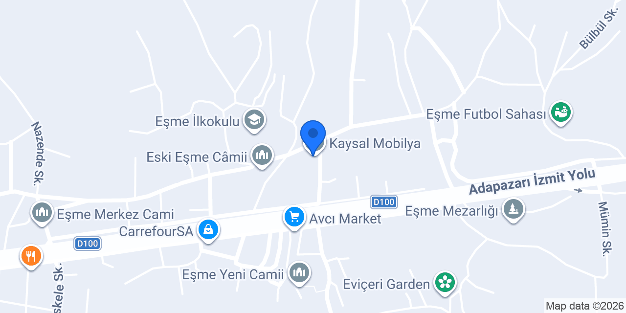 Kaysal Mobilya konumu
