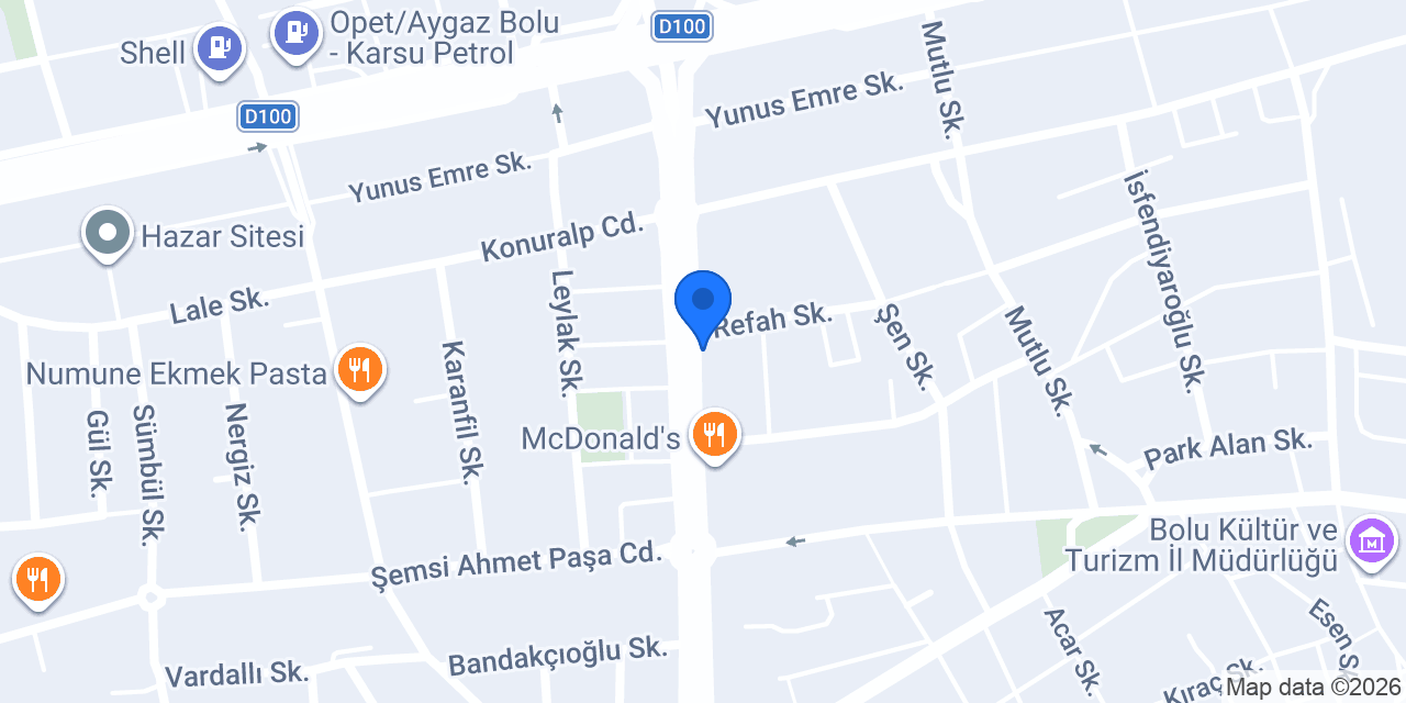 Bolu Çilingir Sofrası konumu