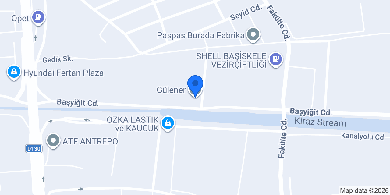 Gülener konumu