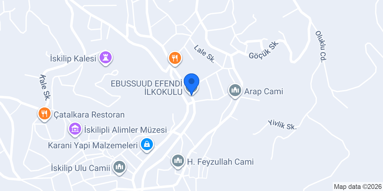 EBUSSUUD EFENDİ İLKOKULU konumu